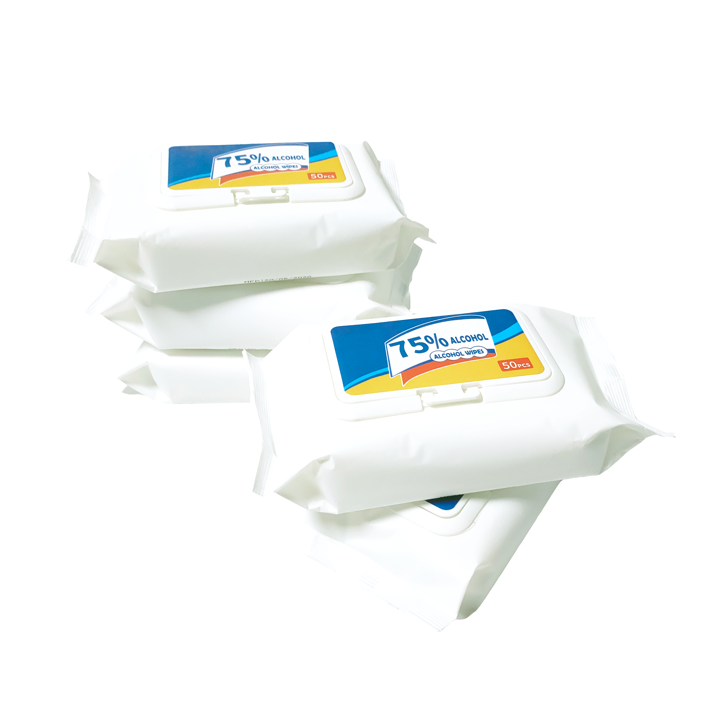 商品Alt模板：Alibaba select 50pcs in bag 75% Alcohol Wipes Disinfectant Wipes for US/EU market - xtest