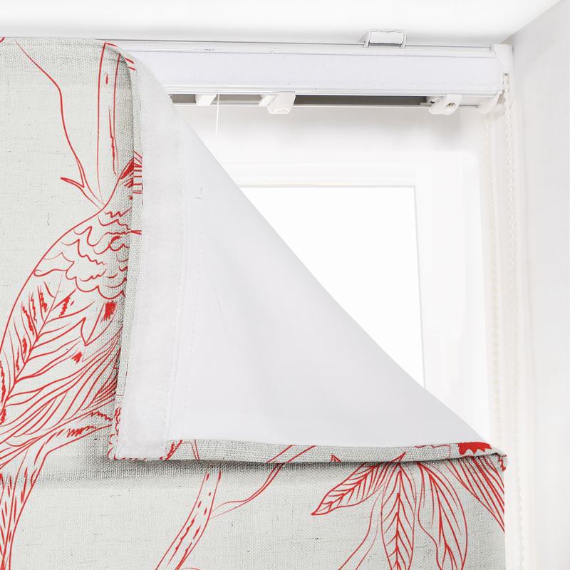 商品Alt模板：SARAH Animal Print Polyester Linen Room Darkening Roman Shade - xtest