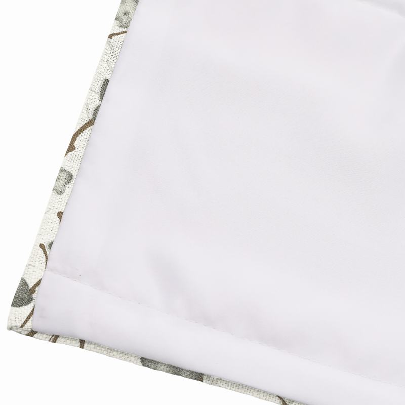 商品Alt模板：ASTRID Plum Blossom Print Polyester Linen Room Darkening Roman Shade - xtest