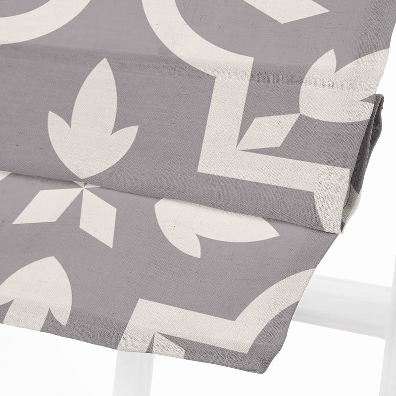商品Alt模板：JOYCE Abstract Print Polyester Linen Room Darkening Roman Shade241 - xtest