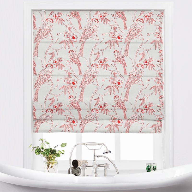 商品Alt模板：SARAH Animal Print Polyester Linen Room Darkening Roman Shade - xtest